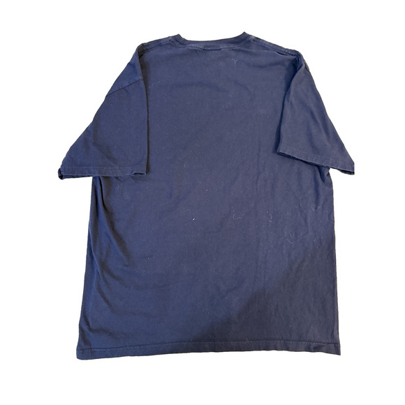 Nike Shirt Mens Large Blue Swoosh Graphic Athletic Casual Tee Classic Cotton - Picture 3 of 3